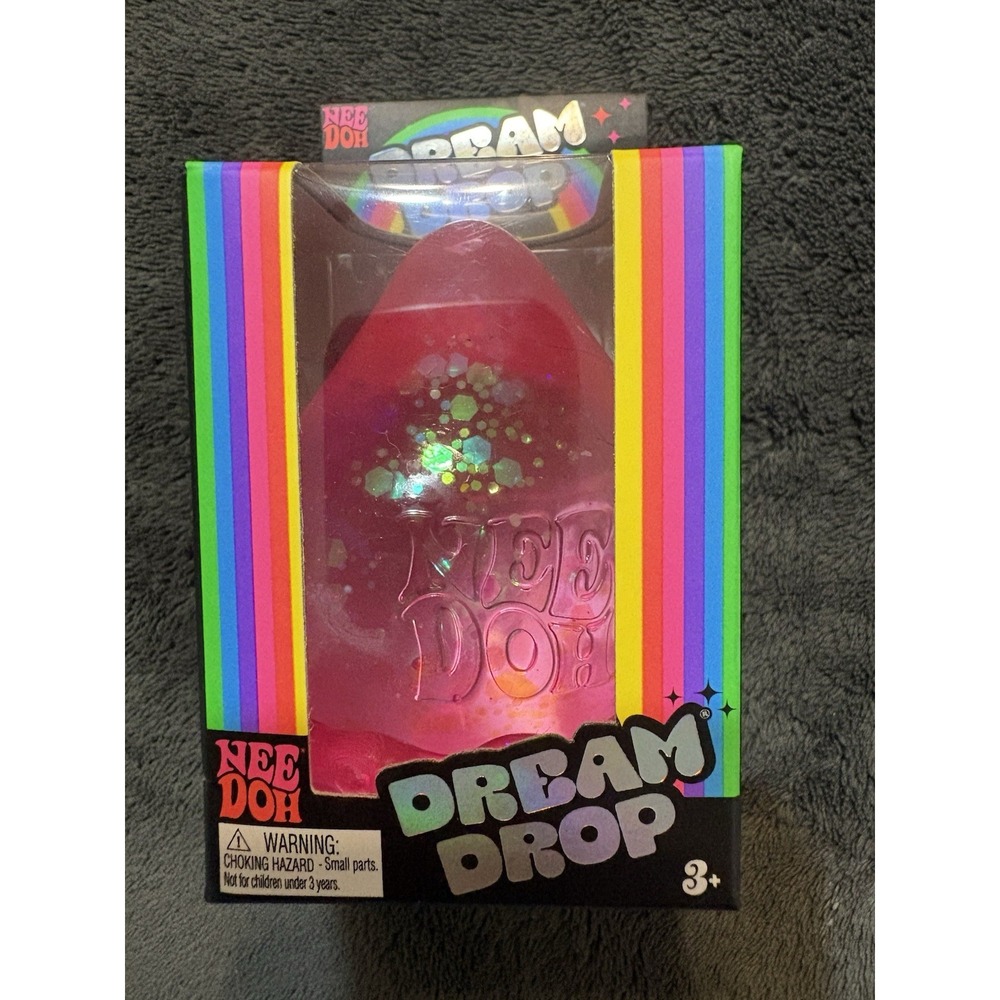 NeeDoh Dream Drop Pink Glitter Authentic